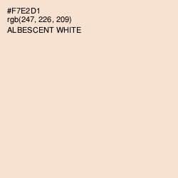 #F7E2D1 - Albescent White Color Image